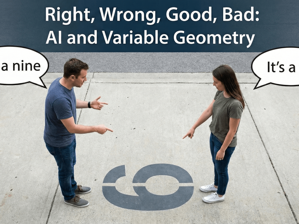 Right, Wrong, Good, Bad, AI and Variable&nbsp;Geometry